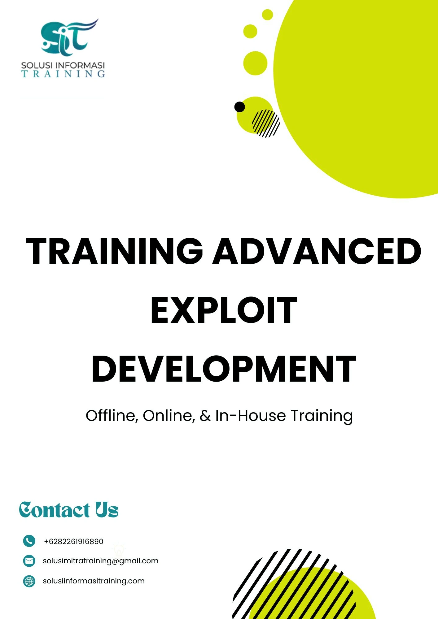 pelatihan ADVANCED EXPLOIT DEVELOPMENT di jakarta
