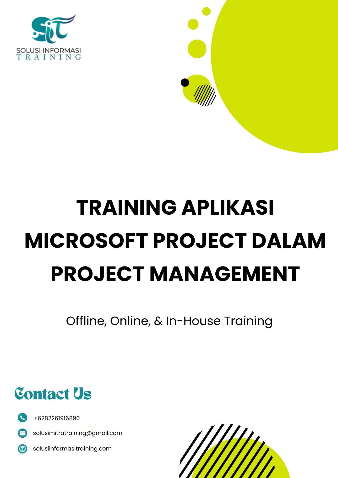 pelatihan APLIKASI MICROSOFT PROJECT DALAM PROJECT MANAGEMENT di jakarta