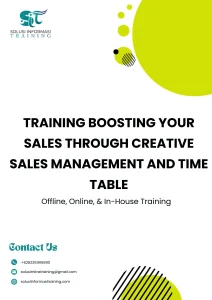 pelatihan BOOSTING YOUR SALES THROUGH CREATIVE SALES MANAGEMENT AND TIME TABLE di jakarta