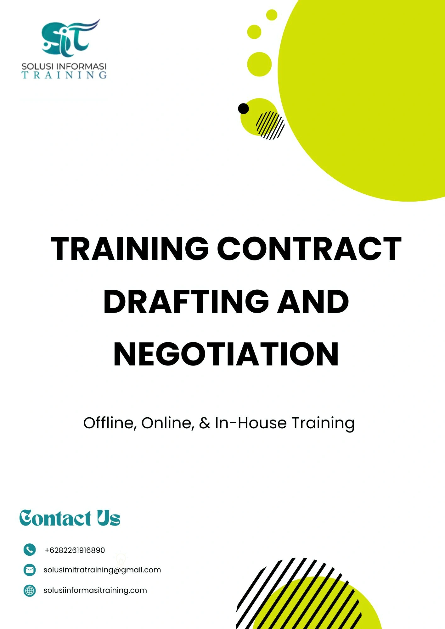pelatihan CONTRACT DRAFTING AND NEGOTIATION di jakarta