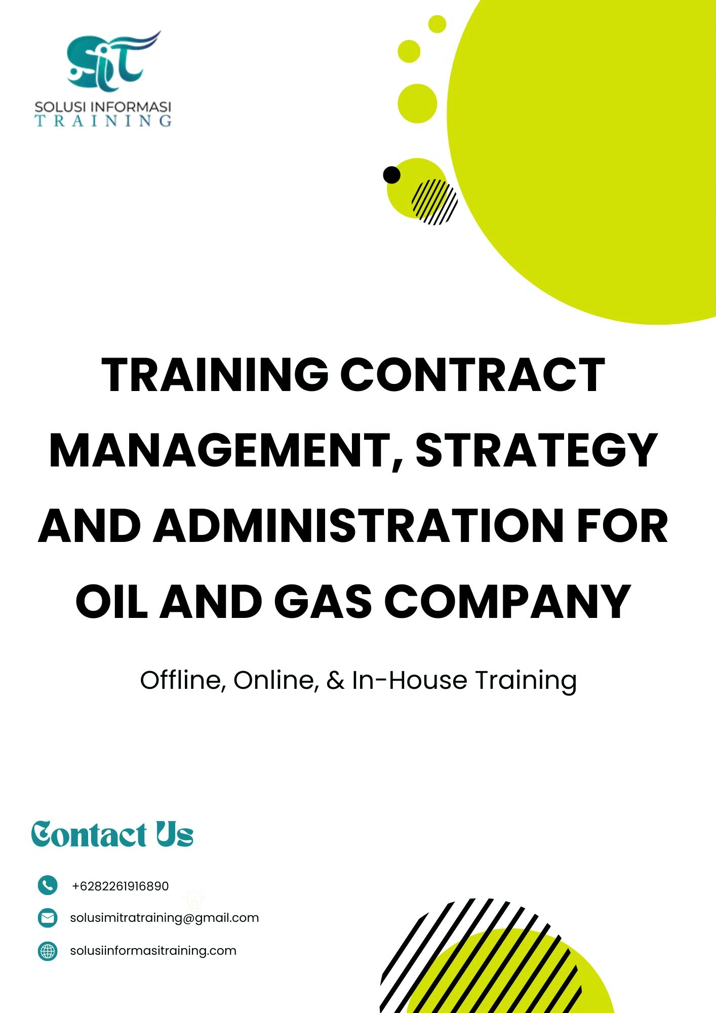 pelatihan CONTRACT MANAGEMENT, STRATEGY AND ADMINISTRATION FOR OIL AND GAS COMPANY di jakarta