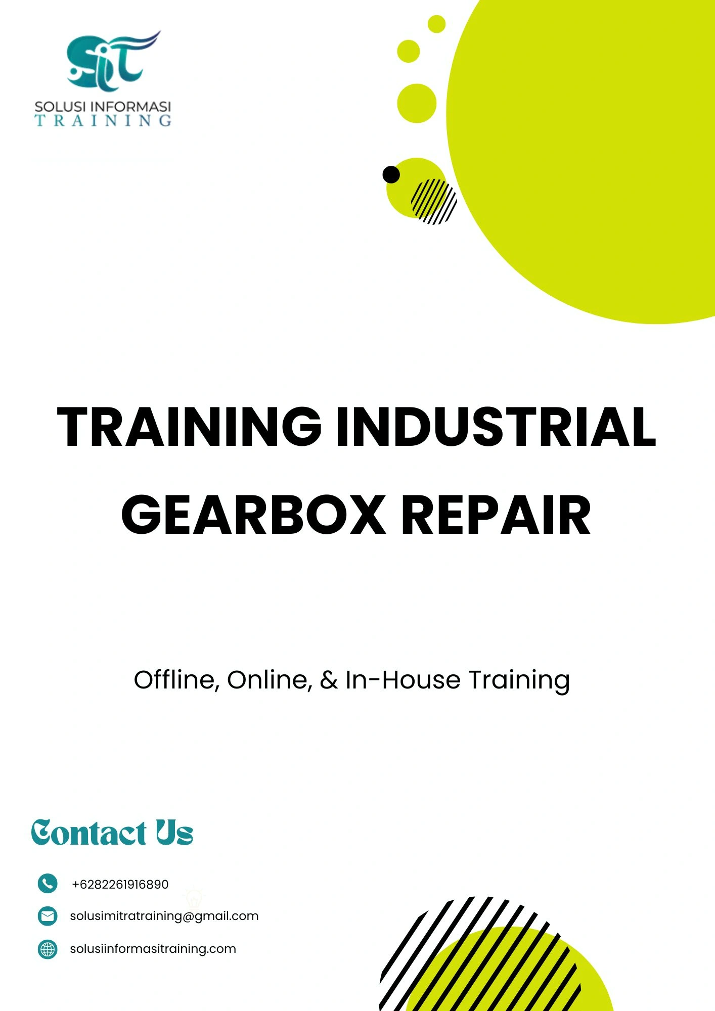 pelatihan INDUSTRIAL GEARBOX REPAIR di jakarta