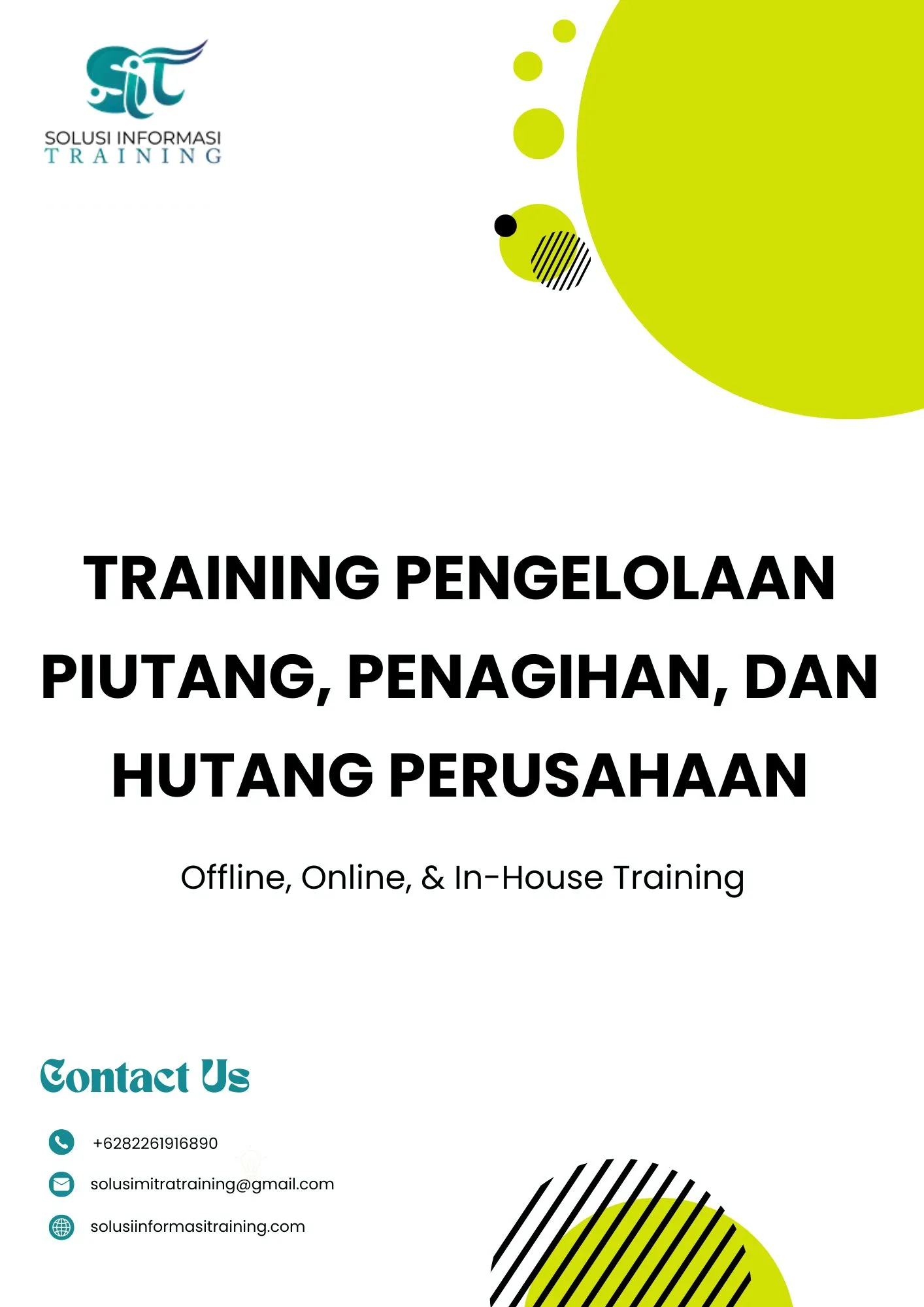 pelatihan PENGELOLAAN PIUTANG, PENAGIHAN, DAN HUTANG PERUSAHAAN di jakarta