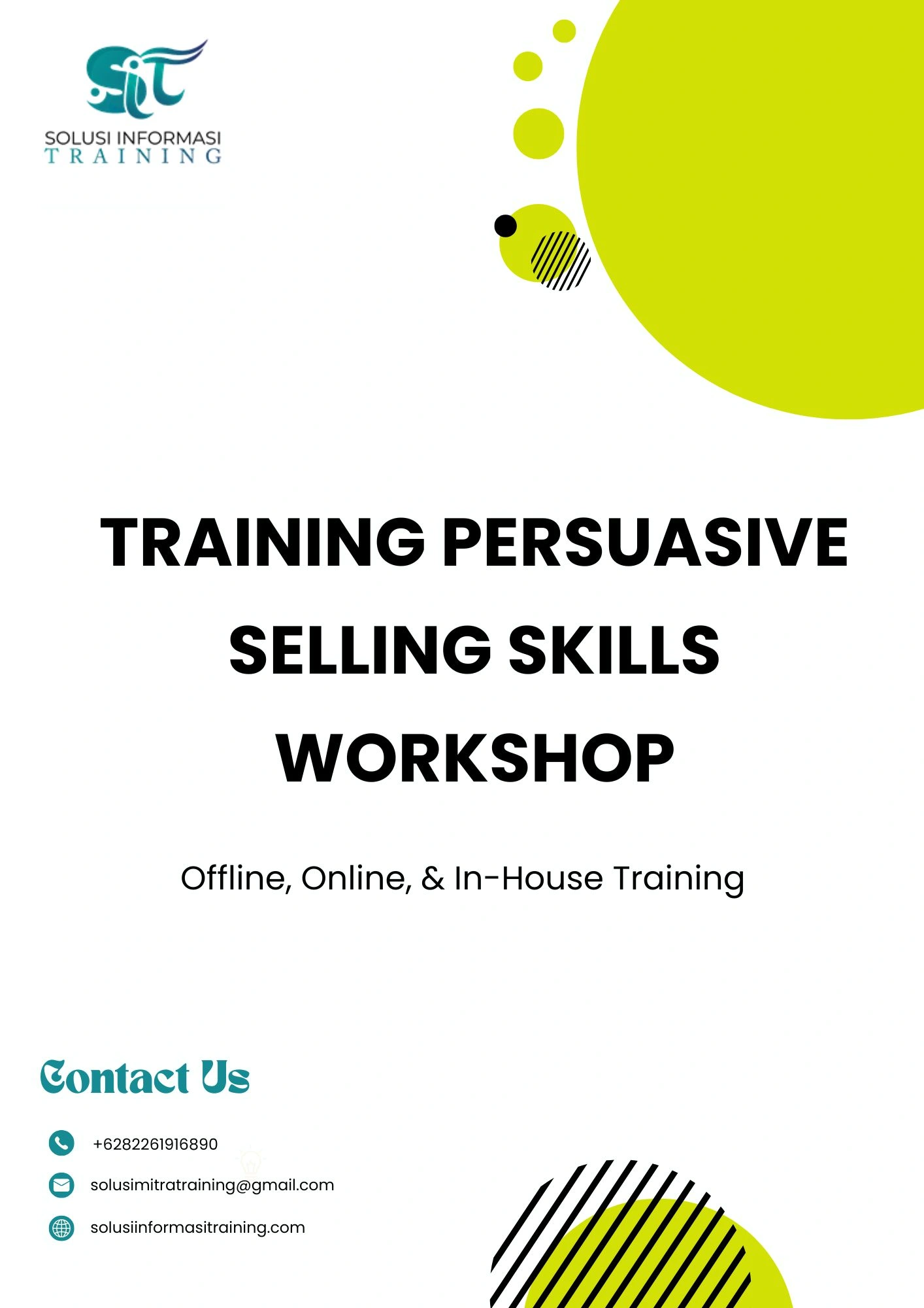 pelatihan PERSUASIVE SELLING SKILLS WORKSHOP di jakarta